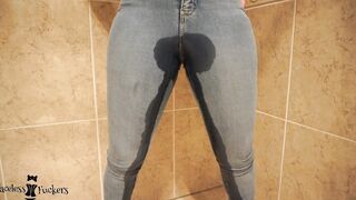 Ex-Wife peeing her jeans