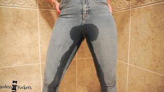 Ex-Wife peeing her jeans
