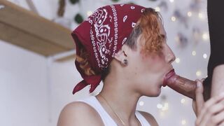 HARDCORE BJ - INSANE GAGGING, SLAPPING, CUM INTO MOUTH