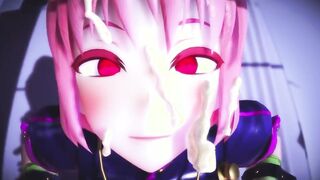 【MMD R-teen SEX DANCE】NAUGHTY CHICK WITH HER FACE FULL OF MILKホットな女の子[MMD R-18]