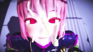 【MMD R-teen SEX DANCE】NAUGHTY CHICK WITH HER FACE FULL OF MILKホットな女の子[MMD R-18]