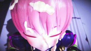 【MMD R-teen SEX DANCE】NAUGHTY CHICK WITH HER FACE FULL OF MILKホットな女の子[MMD R-18]