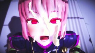 【MMD R-teen SEX DANCE】NAUGHTY CHICK WITH HER FACE FULL OF MILKホットな女の子[MMD R-18]
