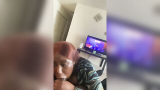 Black BBW takes on well hung Ebony bro during a incall