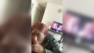 Black BBW takes on well hung Ebony bro during a incall