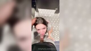 LONG BUTT WHITE WOMEN gets hit inside gym