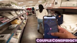 Lush Control Shopping Almost Get Caught Remote Controlled Dildo
