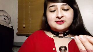 Rosey Indica Double Dabs with a grind gun to her boobs = Extra jiggly + giggly