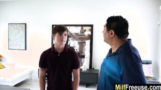 sexy auntie takes care of her step nephew inside front