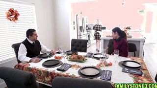 Stepbrother liking his Goddess stepsisters long natural tits