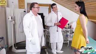 Dirty bitch Sharlotte Thorne examined and made to cum by