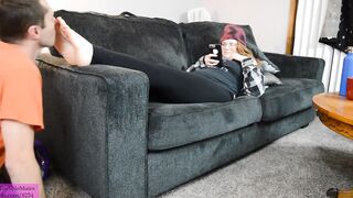 TSM - Amber lets me worship her foot before smothering me with them