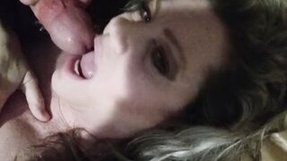 Catalina creampie facial from new next door