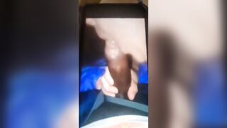 Dumb white bitch sucking off bbc