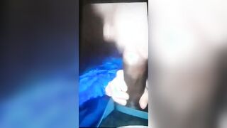 Dumb white bitch sucking off bbc