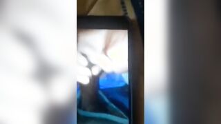 Dumb white bitch sucking off bbc