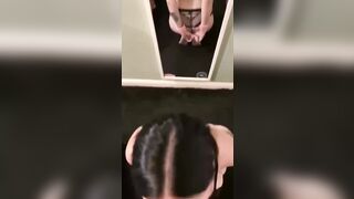 Smacking a dime while she blows my penis