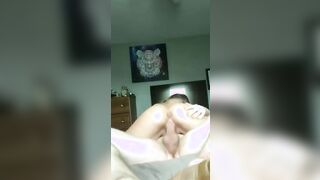 PAWG twerking booty on monster penis.
