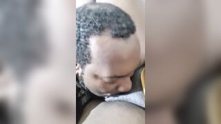 Long Ass African Gets Her Fat Soak Twat Blown And Licked With Passion By the big black cock Cookie Monster