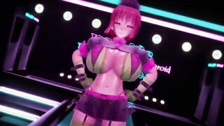 【MMD R-19 yo SEX DANCE】BIG S BIG HOT MELONS ENJOY HER COCK[MMD R-18]