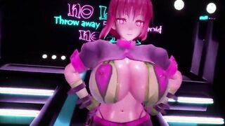 【MMD R-19 yo SEX DANCE】BIG S BIG HOT MELONS ENJOY HER COCK[MMD R-18]
