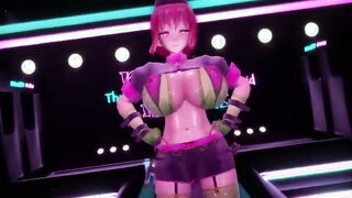 【MMD R-19 yo SEX DANCE】BIG S BIG HOT MELONS ENJOY HER COCK[MMD R-18]