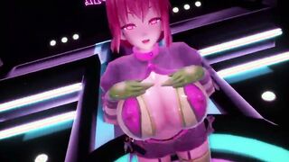 【MMD R-19 yo SEX DANCE】BIG S BIG HOT MELONS ENJOY HER COCK[MMD R-18]