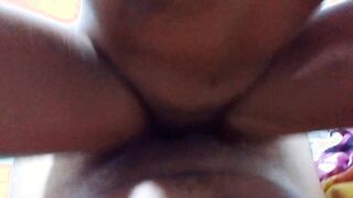 Gf rides rough on dick and cumming with sex toy