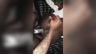 Cumshot ebony cunt