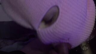 Beautiful baby makes bj and drink cum