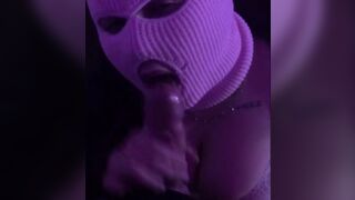Beautiful baby makes bj and drink cum