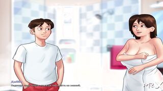 SummertimeSaga - Long Penis Jerking Off and Shower Clip E2