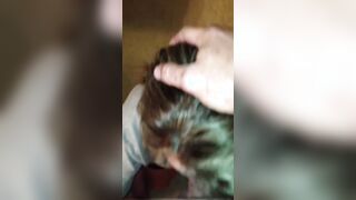 Quick facial inside the closet