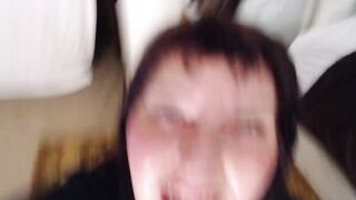 V 719 Giantess finds man pinned by her big lingerie and plays with him