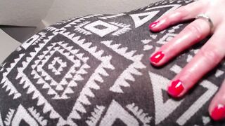 V 719 Giantess finds man pinned by her big lingerie and plays with him