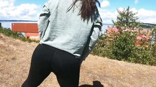 Milf Large Butt Outdoor Exhibitionist
