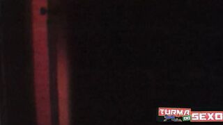 Married mulatto woman gave butt inside the abandoned building. -