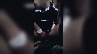 My young maid masturbates