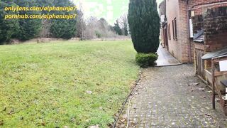 Cum All Over Me Outdoor the Hospital Risky Outside Fun
