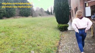 Cum All Over Me Outdoor the Hospital Risky Outside Fun