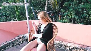 Blonde Goddess With Dildo Into Her Vagina Taking Selfies Public