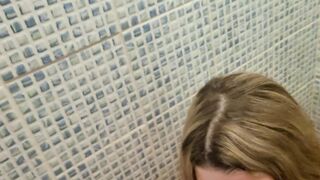 Episode two. Pee inside the MOUTH of a blonde BBW into a Russian tub