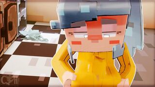 【MMD R-19 yo SEX DANCE】MINECRAFT BEAUTY DELICIOUS BOOTY EXTREME SEX INTO THE KITCHEN YUMMY BJ ハードセックス [MMD]