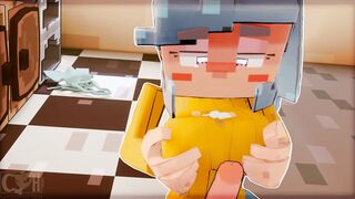 【MMD R-19 yo SEX DANCE】MINECRAFT BEAUTY DELICIOUS BOOTY EXTREME SEX INTO THE KITCHEN YUMMY BJ ハードセックス [MMD]