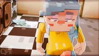 【MMD R-19 yo SEX DANCE】MINECRAFT BEAUTY DELICIOUS BOOTY EXTREME SEX INTO THE KITCHEN YUMMY BJ ハードセックス [MMD]