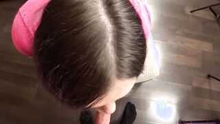 Slutty Step Sister Gothic with Long Ass Plowed into Mouth