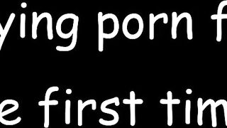 Nervous teenage newbies try porn for the first time with