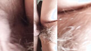 I plowed her BUSHY CUNT and then she JUMPS on my dick