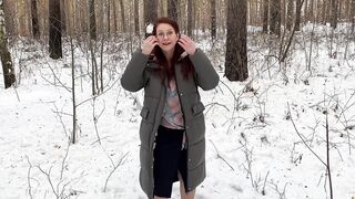 Hot Mom pee her panty golden shower outside