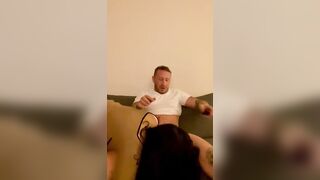 sexy Dark Hair ride stepdads penis